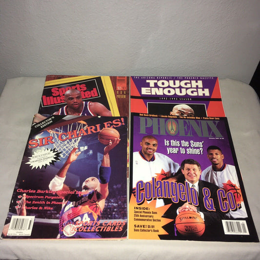 Phoenix Suns Charles Barkley 90s Vintage Magazine Lot Good Used Condition But 1
