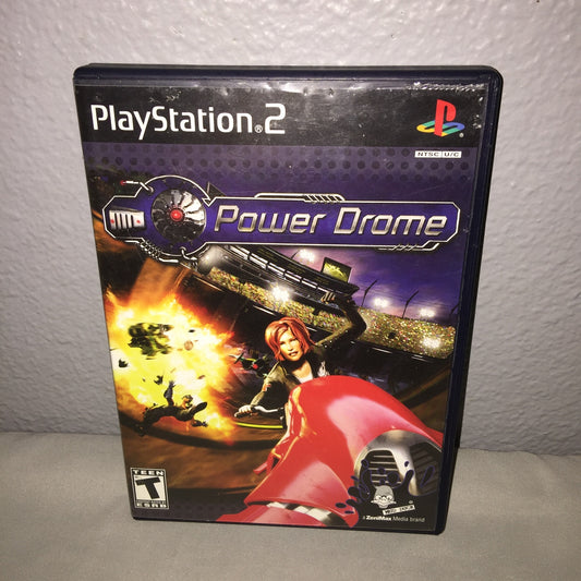 Ps2 Cib Power Drome Video Game Zenimax Studios Future Bike Racing *Tested Used