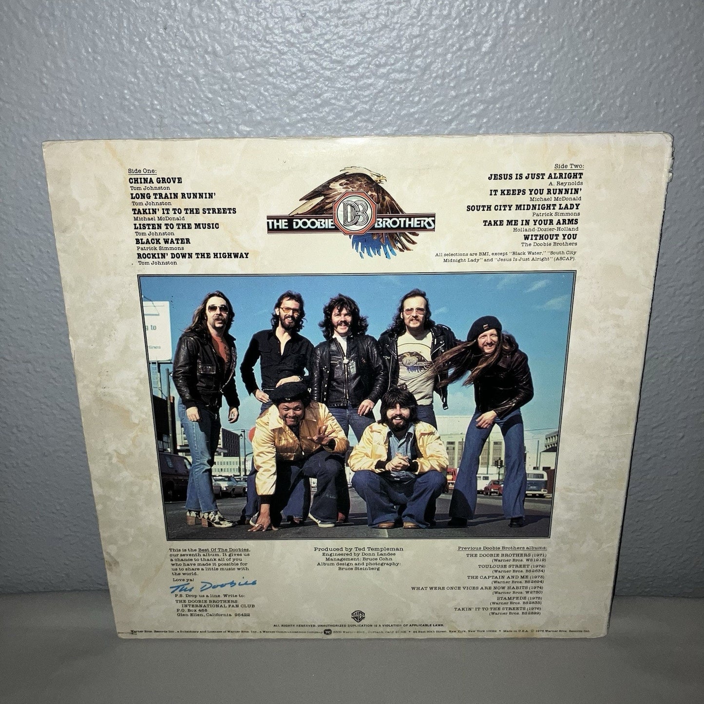 Vinyl Record Doobie Brothers Best Of The Doobies 1976 Warner Bros BSK-3112