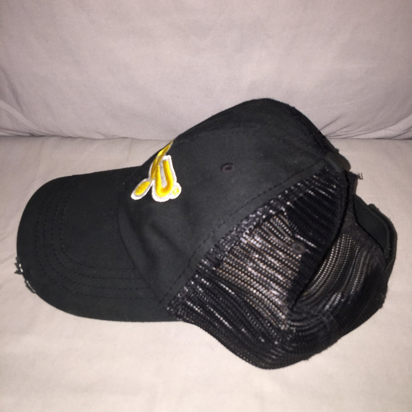 Sap Concentrate Brand Promo Strapback Hat Webbed Back Distressed Cap Great Shape