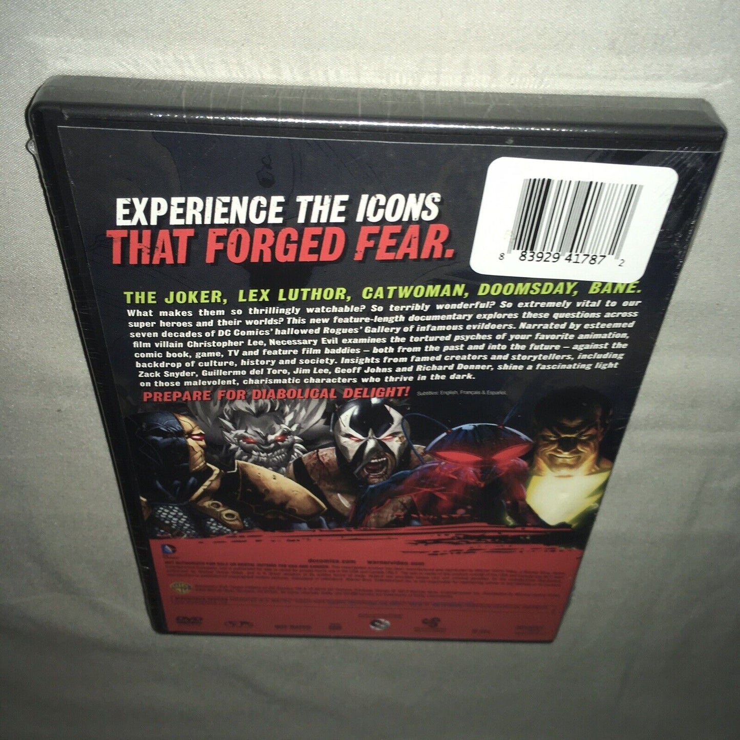 Dvd Sealed New Nwt Batman Begins / Necessary Evil Super Villains Of DC Comics
