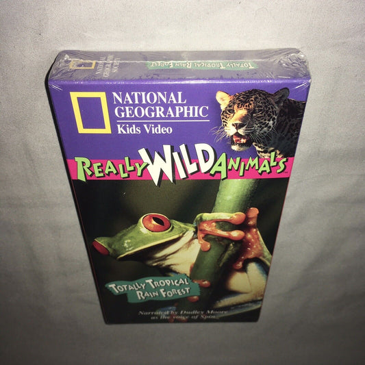 Vhs Sealed New Nwt National Geographic Nat Geo Really Wild Animals Tropical 1994