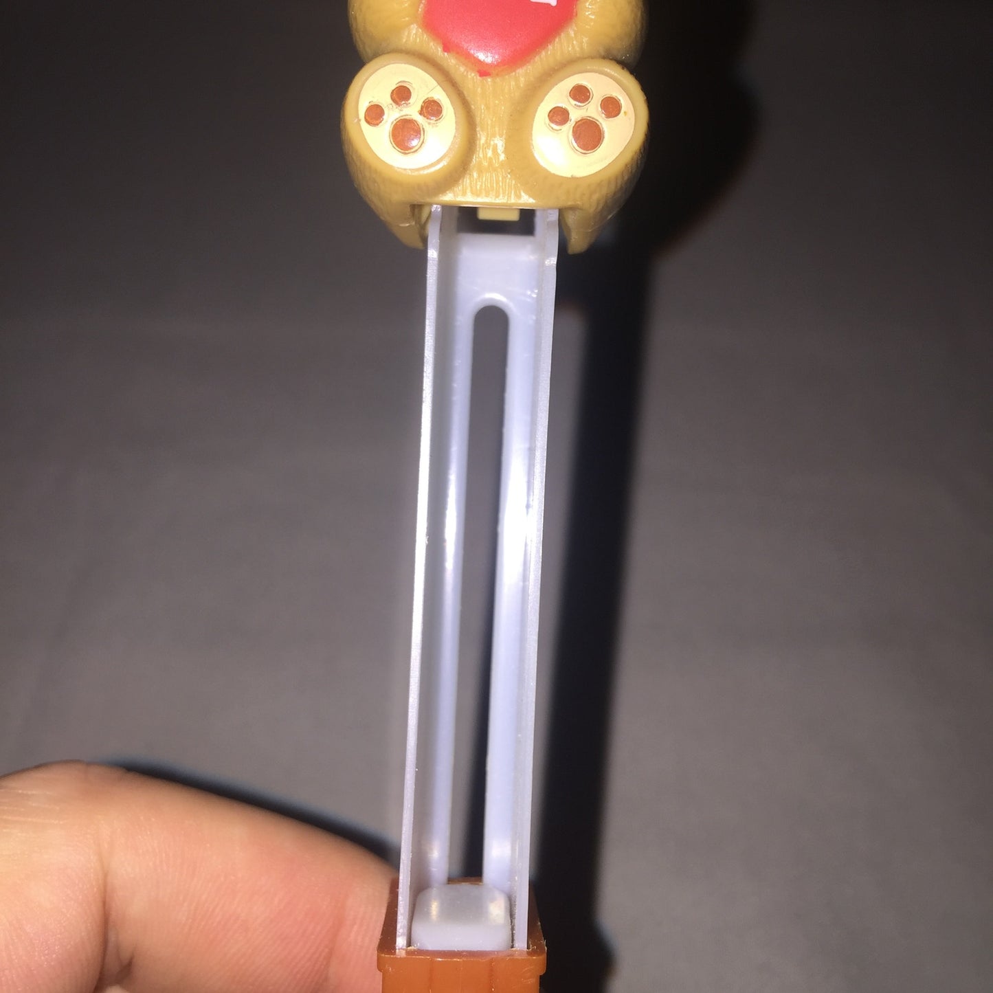 Love Heart Teddy Bear Collectible Pez Dispenser Valentine's VDay Used Good Shape