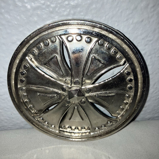 Silver Star Original Spinner Belt Buckle Car Truck Rim Tire Spinning Motion Used