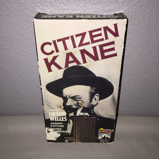 Vhs Used Citizen Kane Tape Orson Wells Cotten Moorhead *Damage Please View Pics*