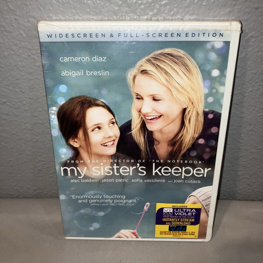 Dvd Sealed New My Sister's Keeper New Line Cinema Cameron Diaz Abigail Breslin