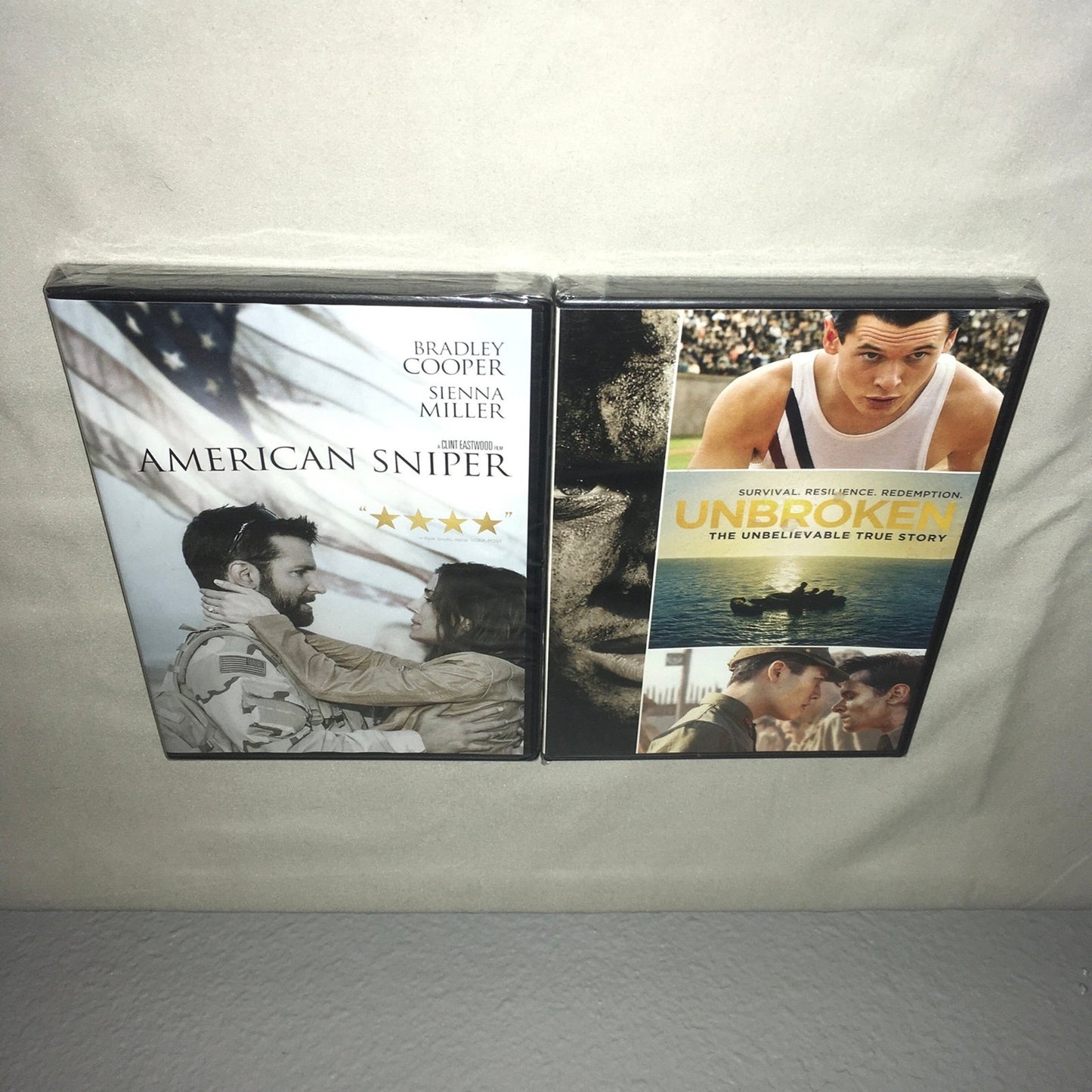 Dvd Sealed New Nwt American Sniper / Unbroken Bundle Bradley Cooper Eastwood