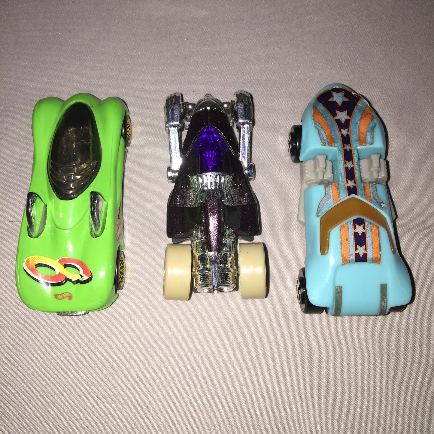 Hot Wheels 1995 Power Pipes / 2018 FYB42 Tur-boned Charged / 2019 Twin Mill Toy