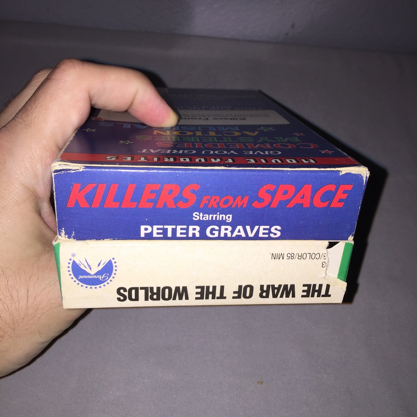 Vhs Used B&W 1950s 50s Killers From Space / The War Of The Worlds Tape Bundle