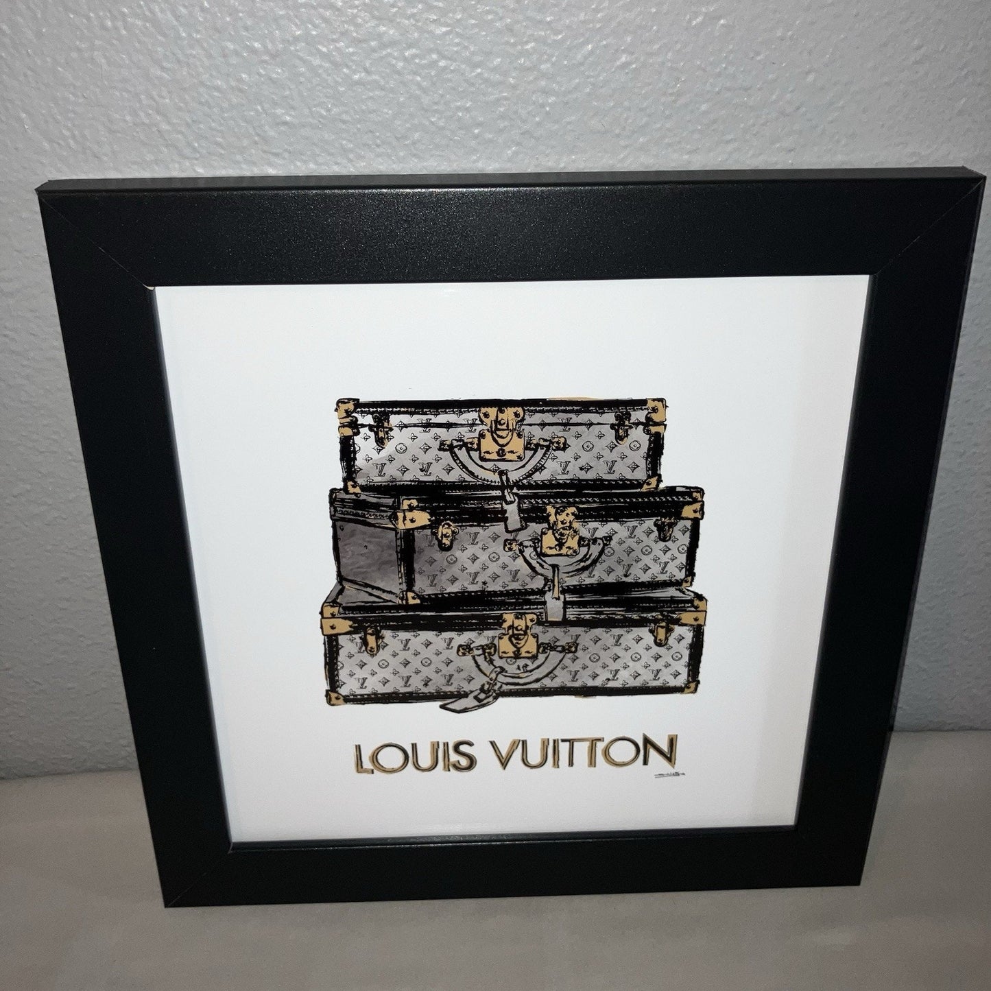 Framed Fairchild Paris Louis Vuitton 12 x 12” Art Print Official Authentic Rare