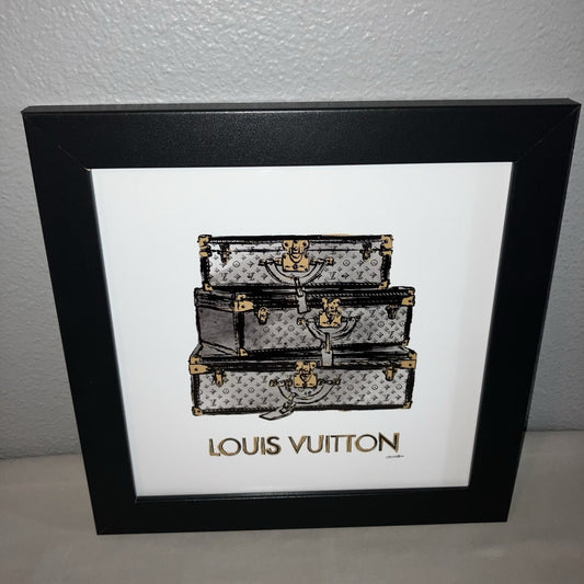 Art Fairchild Paris Louis Vuitton Framed 12 x 12” Print Official Authentic Rare