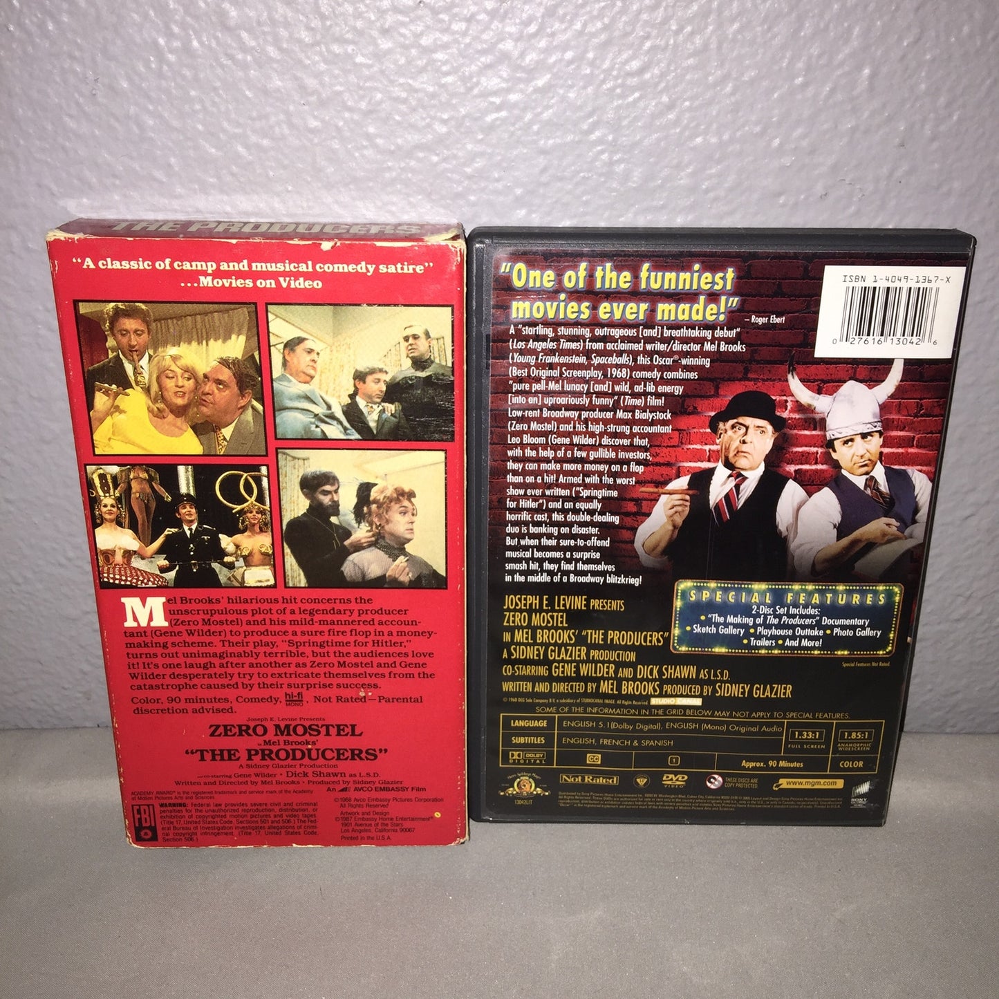 Dvd / Vhs Used The Producers Lot Mel Brooks Gene Wilder Zero Mostel Dick Shawn