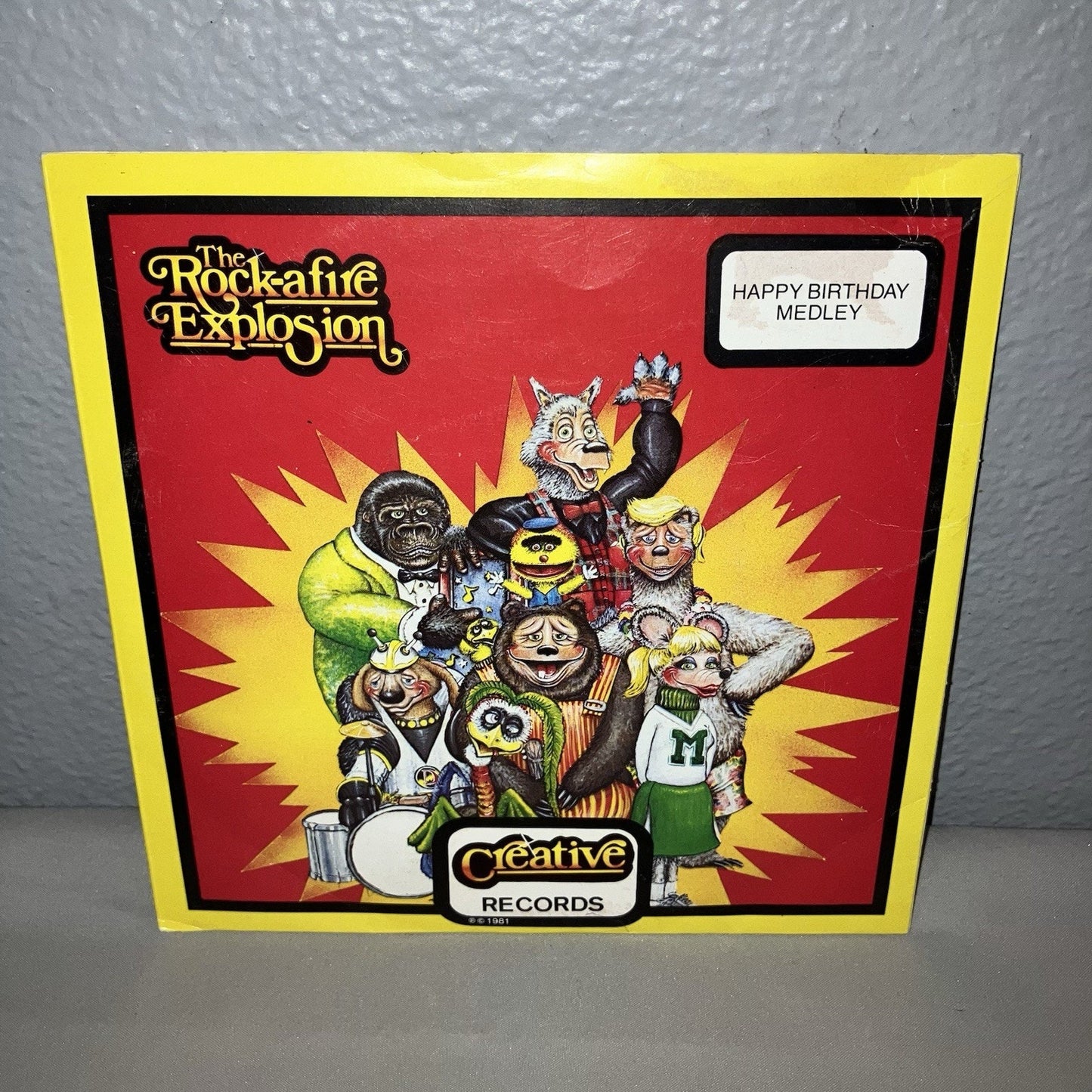 Vinyl The Rock-afire Explosion Do You Love Me / Happy Birthday Medley W Postcard