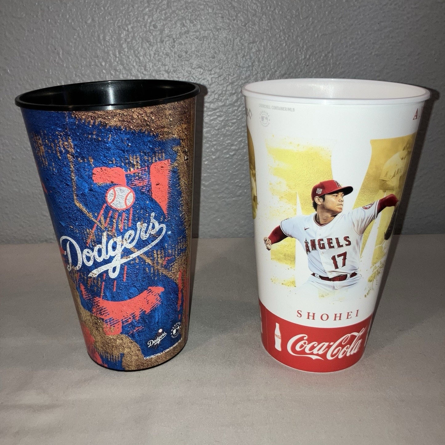 Shohei Ohtani LA Angels / Los Angeles Dodgers MLB Stadium Souvenir Cup Bundle