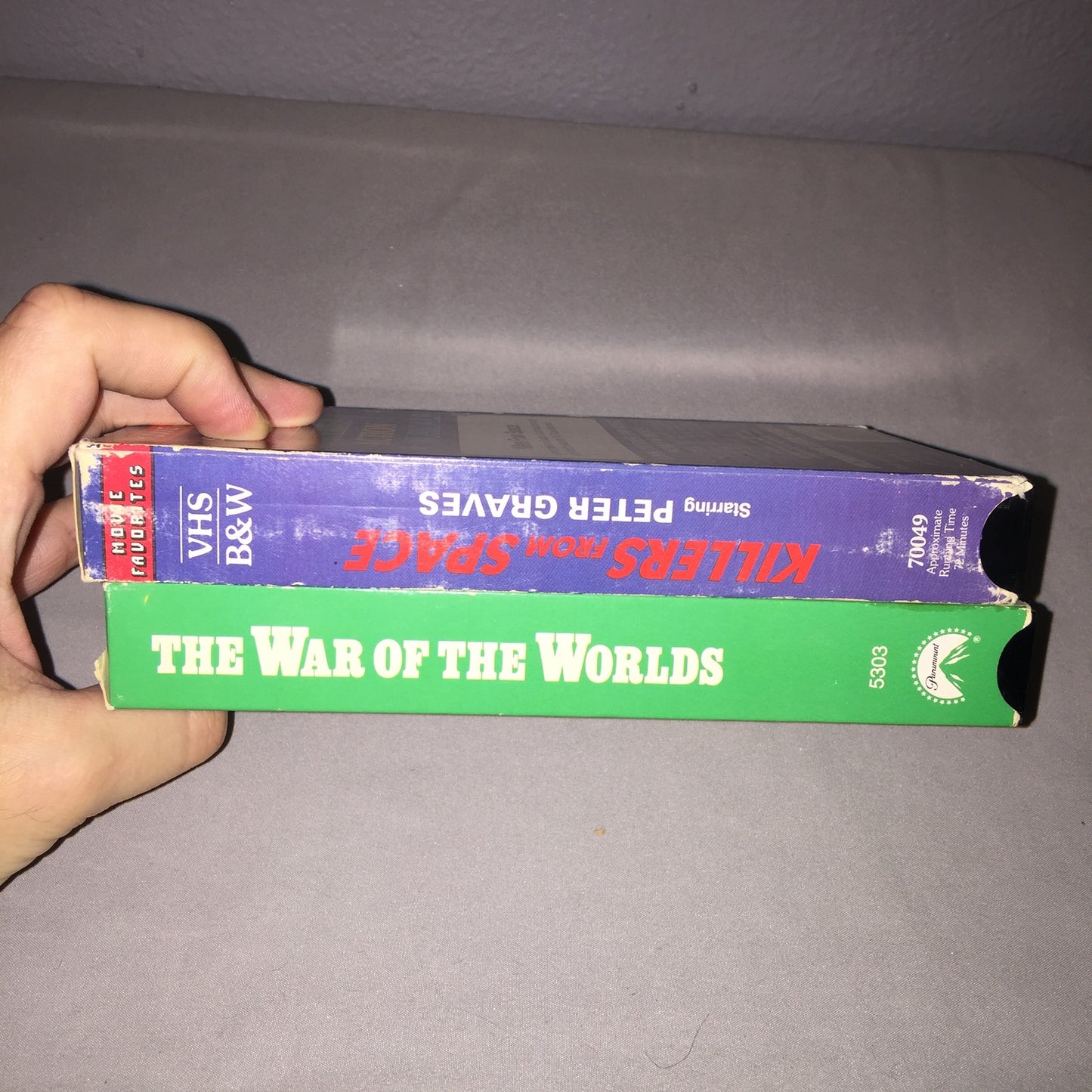 Vhs Used B&W 1950s 50s Killers From Space / The War Of The Worlds Tape Bundle