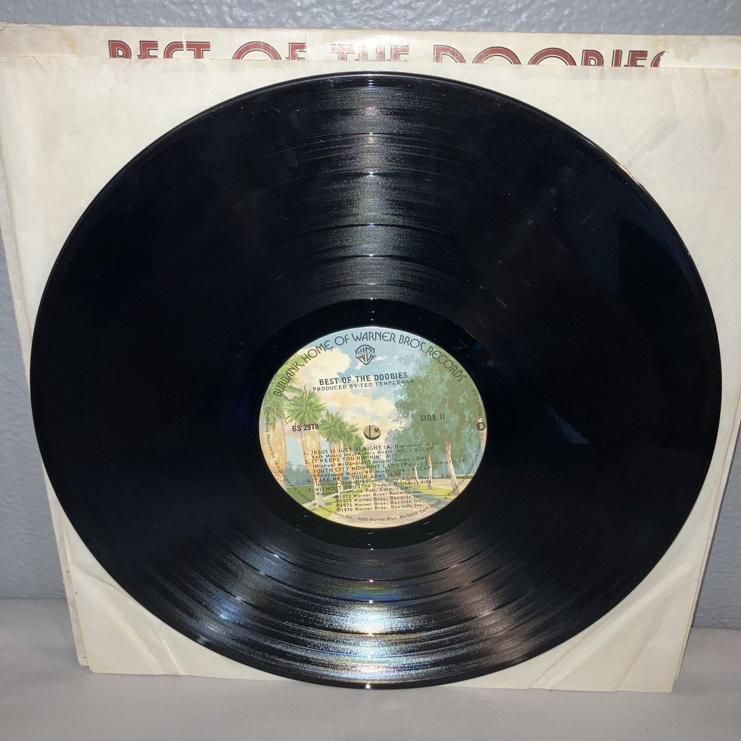 Vinyl Record Doobie Brothers Best Of The Doobies 1976 Warner Bros BSK-3112