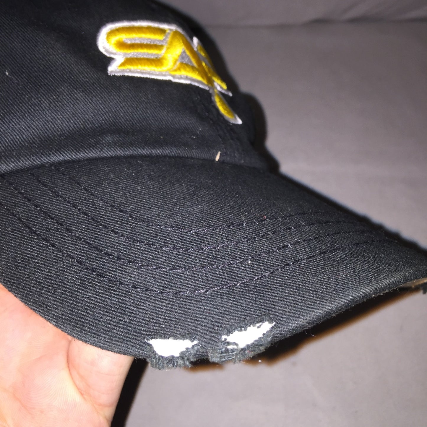 Sap Concentrate Brand Promo Strapback Hat Webbed Back Distressed Cap Great Shape