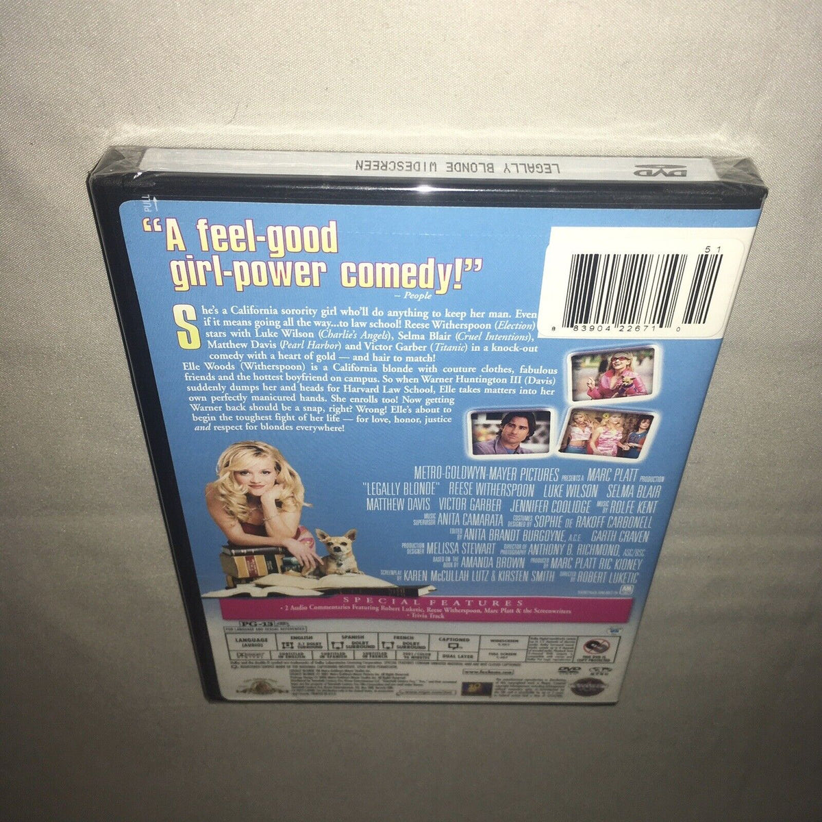 Dvd Sealed New Legally Blonde Widescreen Special Features MGM Reese Witherspoon