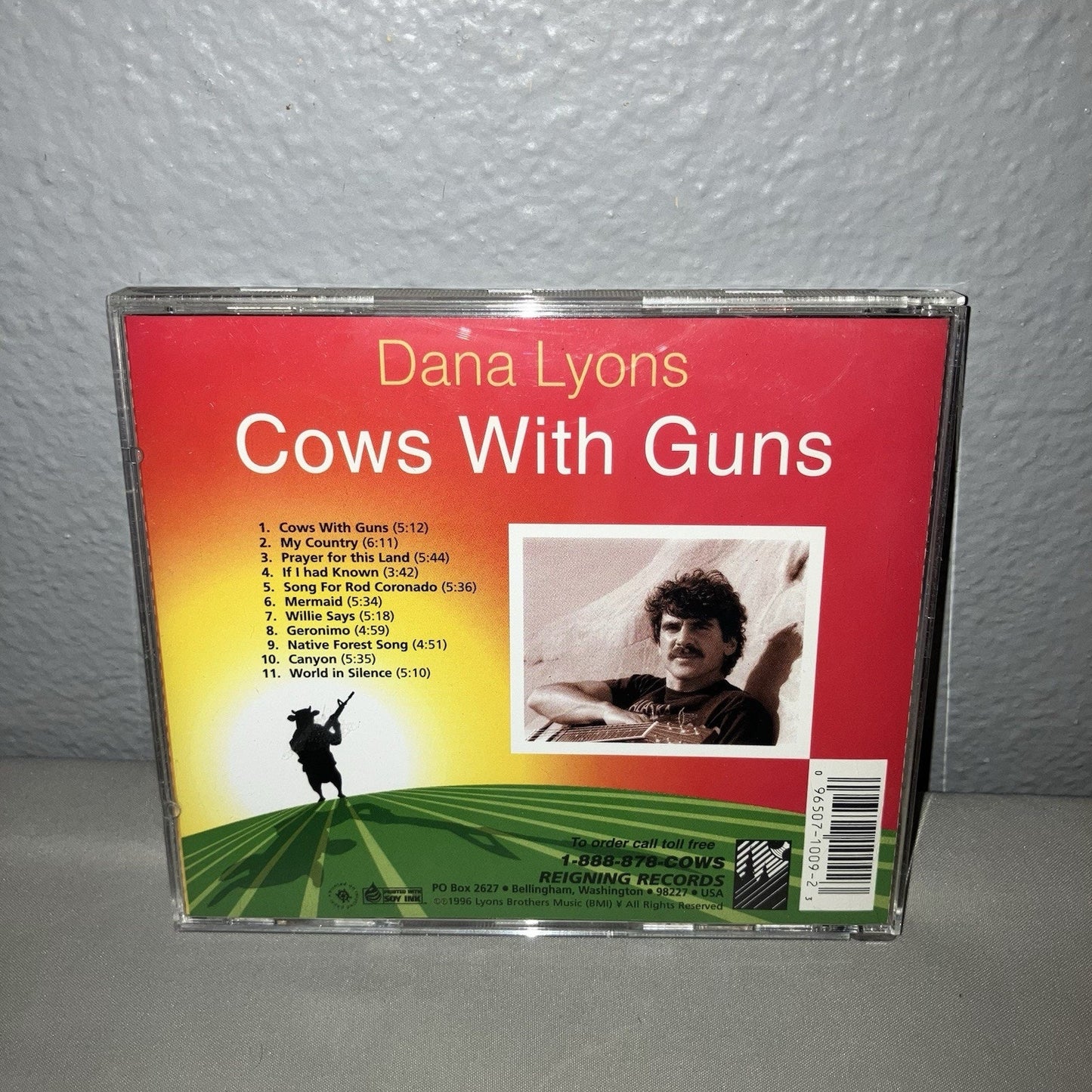 Cd Used Dana Lyons Cows With Guns Comedy Rock Near Perfect Disc Great Art Shape