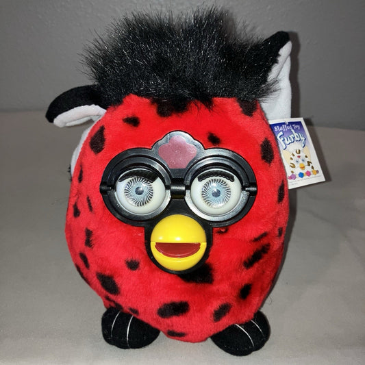 Red Lady Bug Furby 10” Plush Vintage 1999 With Tags *Light Scratches No Hanger*