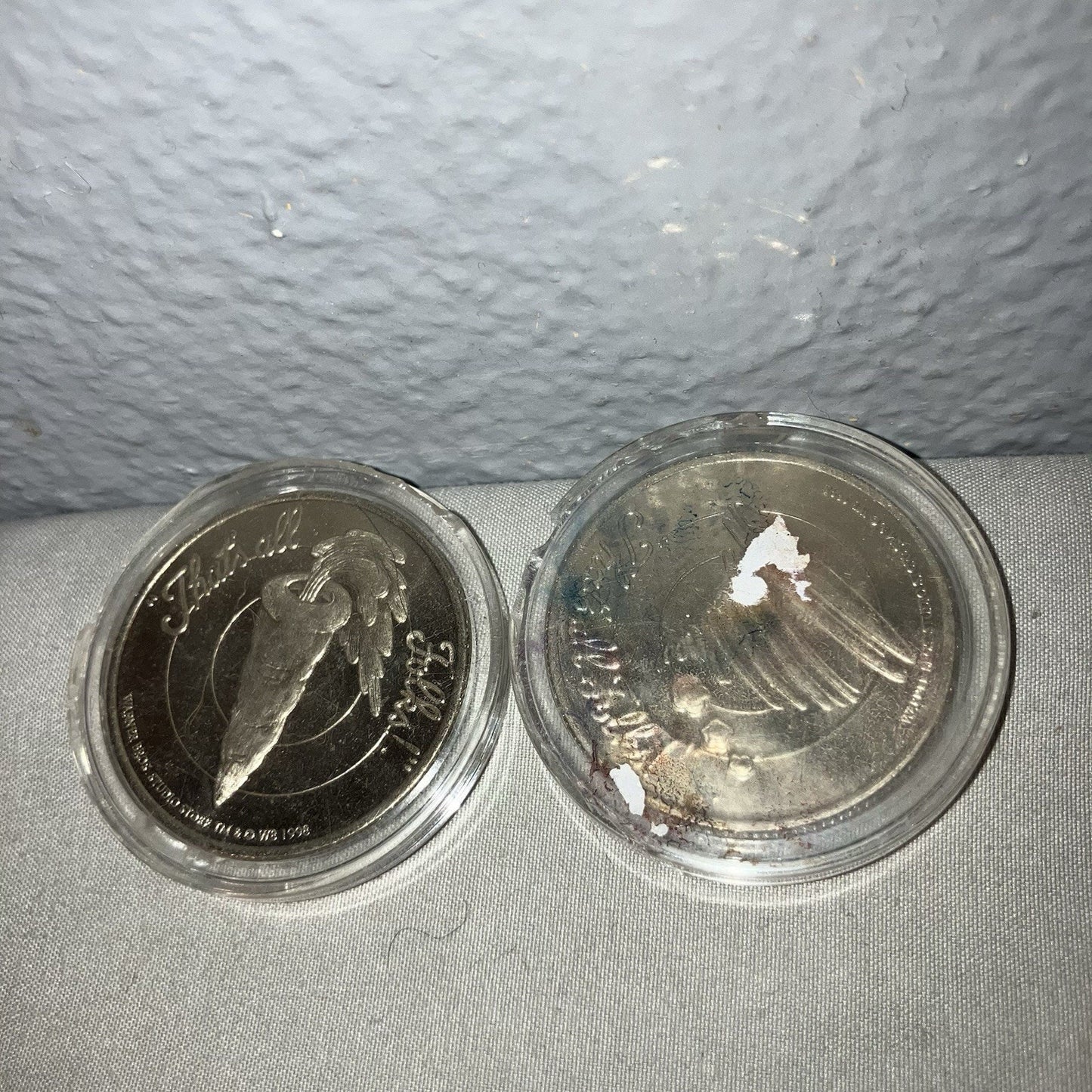 Collectible Coin Lot Bugs Bunny Carrotus Digestium / Taz Dervishus Whirlum