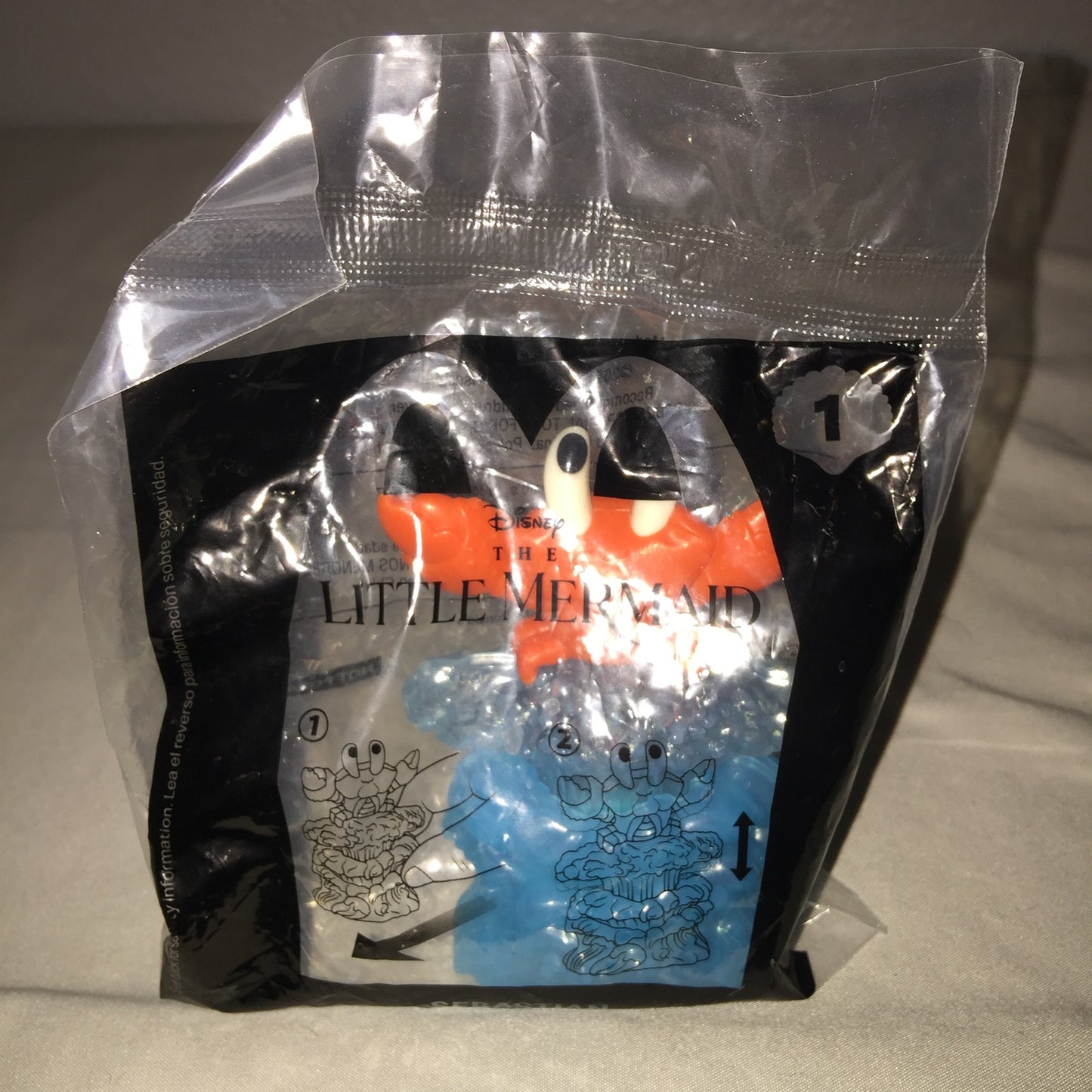 The Little Mermaid New Version Sebastian 1 Sealed 1 Open McDonald's FF Toy Lot