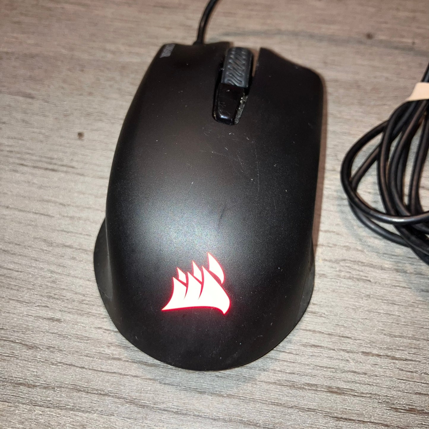Corsair Harpoon RGB Wired Gaming Mouse Tested Used 6k DPI 5 Mappable Buttons