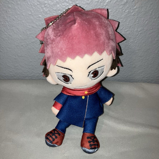 Plush Yuji Itadori From Manga Series Jujutsu Kaisen Keychain Stuffed Figure Used