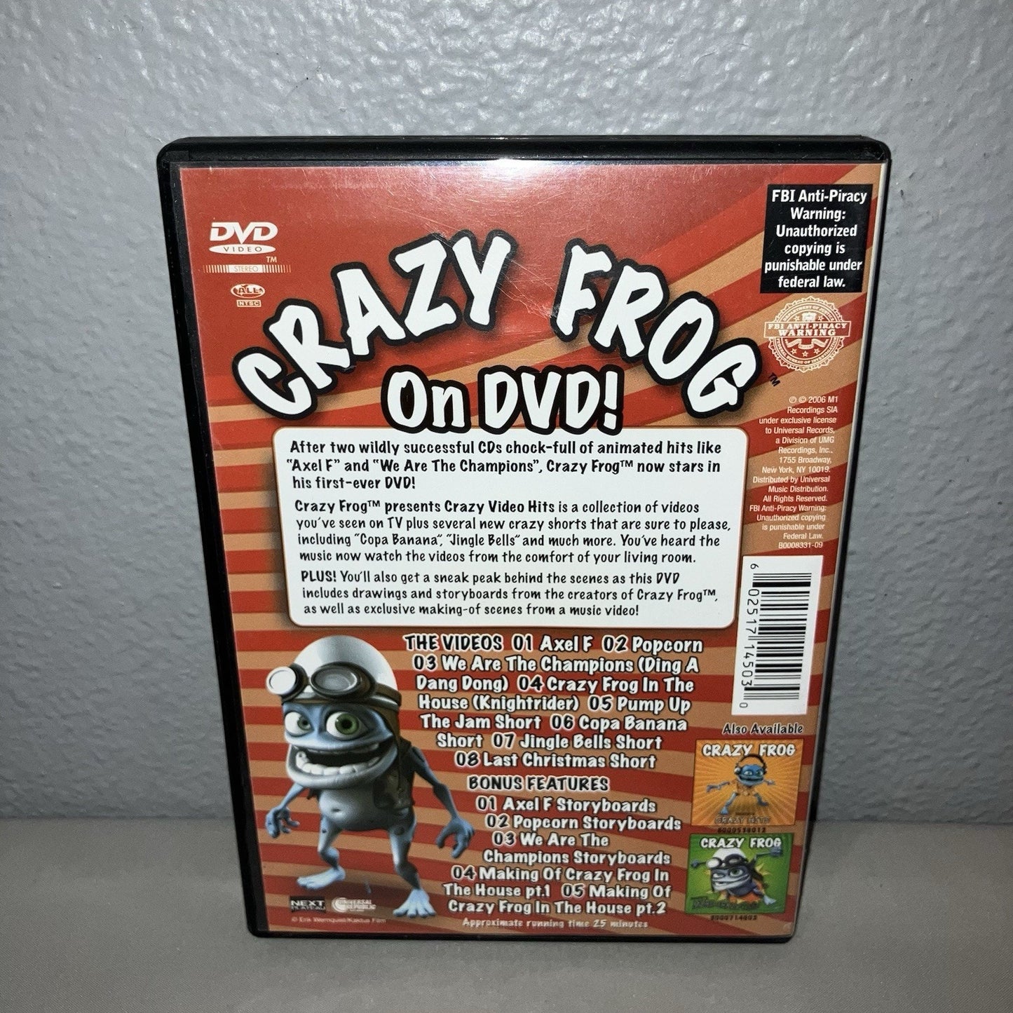 Dvd Used Crazy Frog Presents Crazy Video Hits Vintage Ringtone Nostalgia Works