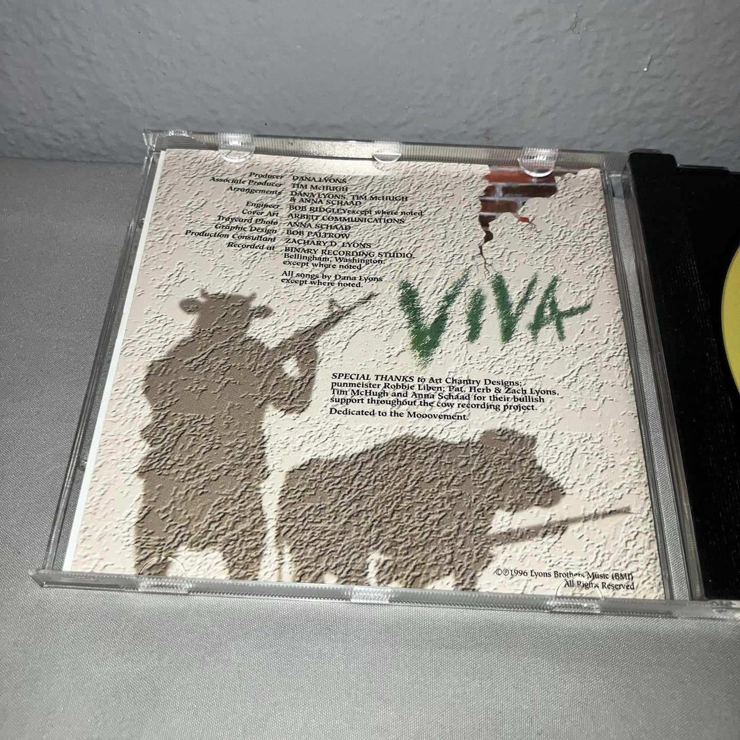 Cd Used Dana Lyons Cows With Guns Comedy Rock Near Perfect Disc Great Art Shape