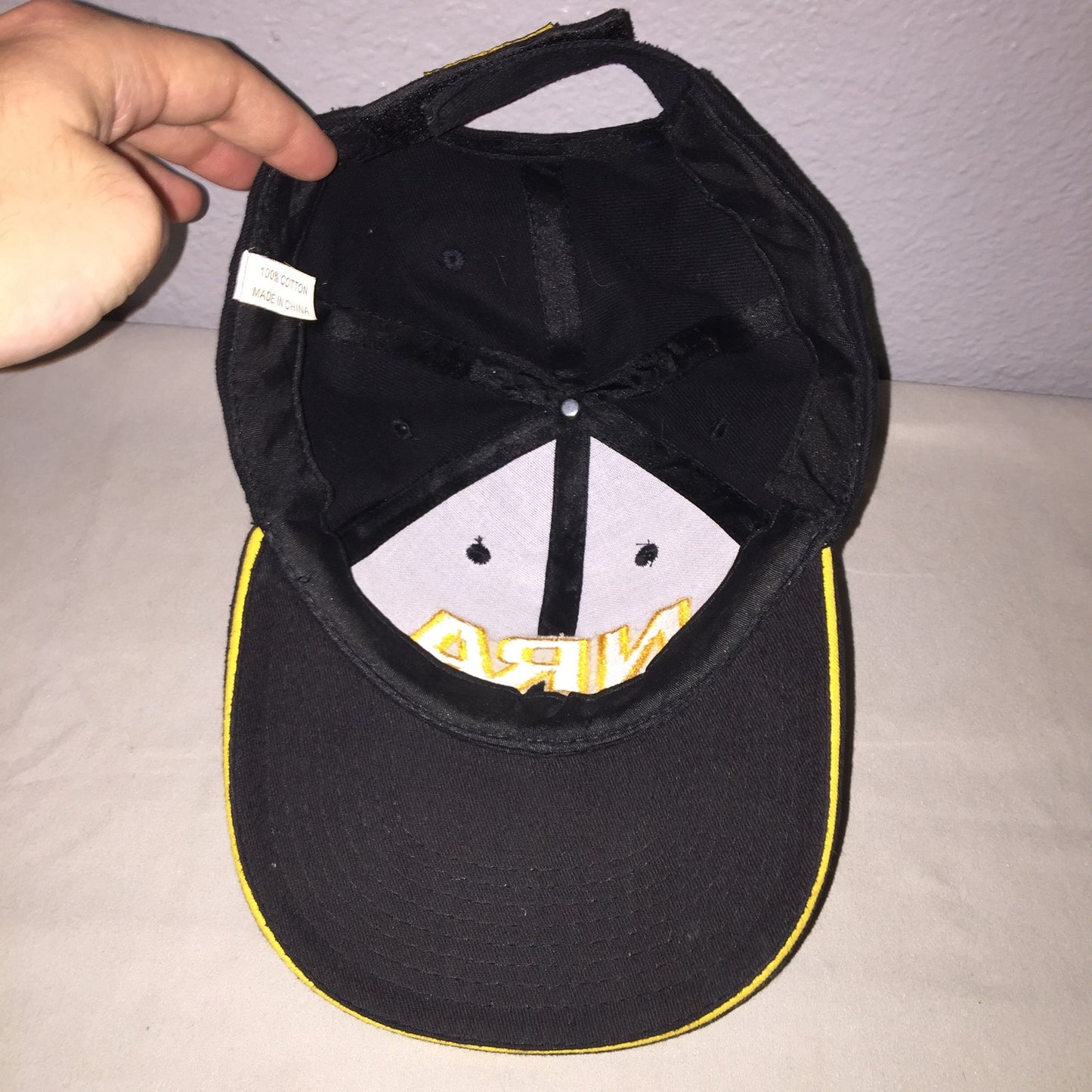 Nra Hat Bundle Lot Red Logo USA Brim / Yellow Logo Flag On Side + Desert Camo
