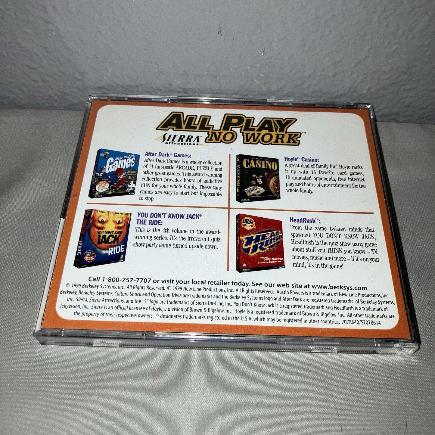 Pc Game Used Austin Powers Operation Trivia 1999 Sierra Big Box Windows Pc Mac