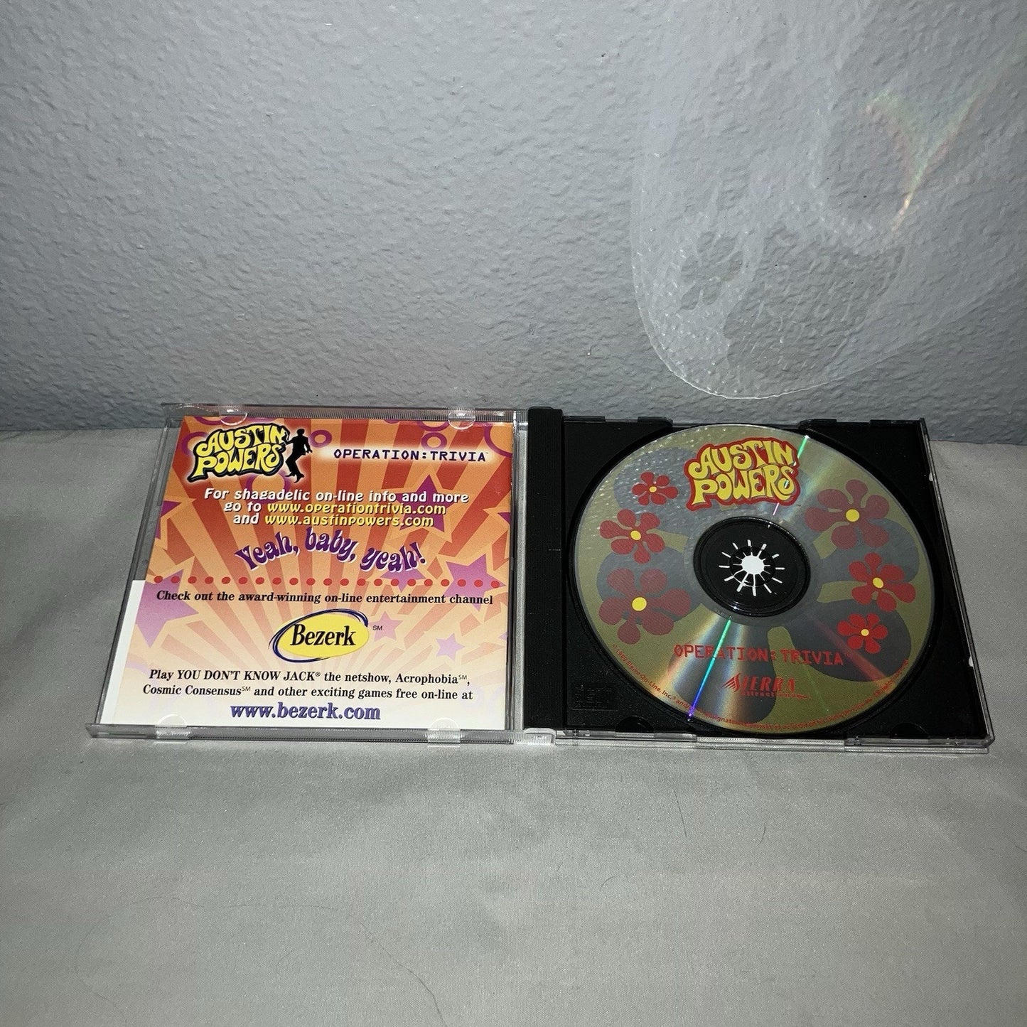 Pc Game Used Austin Powers Operation Trivia 1999 Sierra Big Box Windows Pc Mac