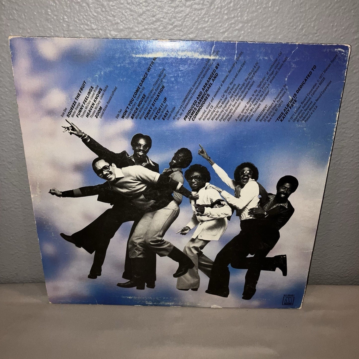 Vinyl Record Commodores Self Titled With Poster Signed Fascimile M88451 Motown