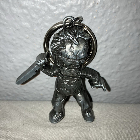 Official 2.5” Chucky Doll With Knife Stainless Steel Keychain Stamped Paramount