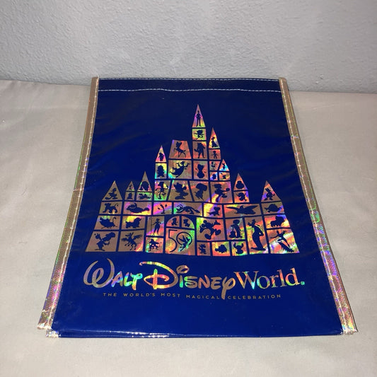 Walt Disney World 50th Anniversary Reusable Tote Bag 12"x 9"x 5" Small Size Used