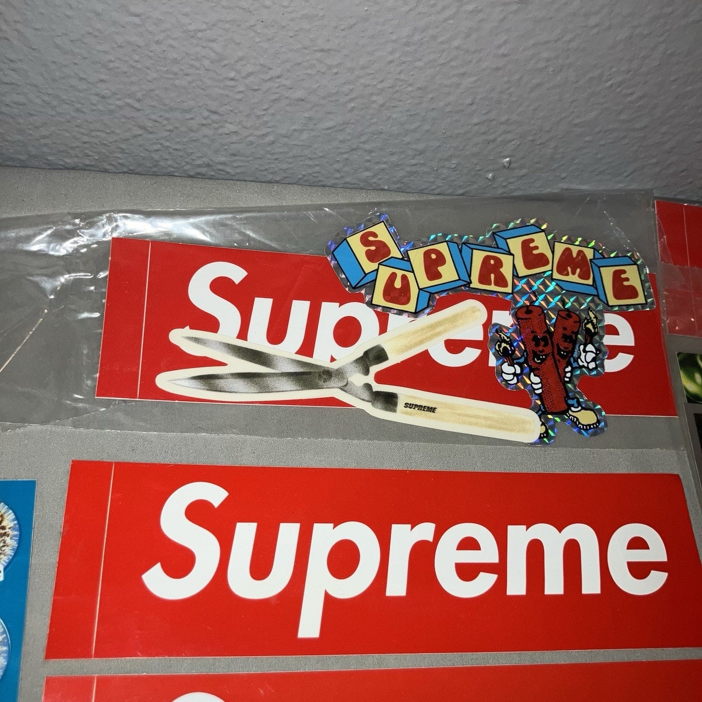 Supreme Sticker Collection Lot Liquid Skulls Box Logo Wu-tang Bible Poppy Seeds