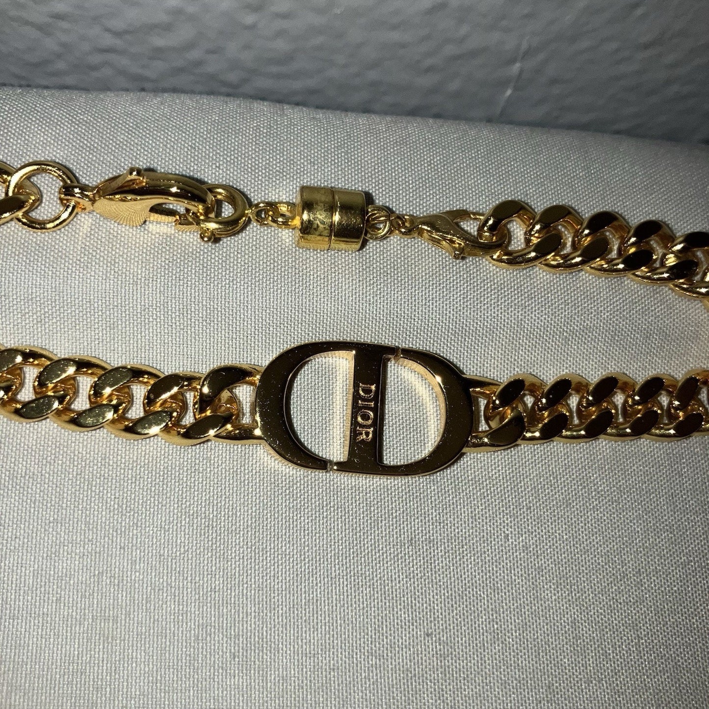Christian Dior 30 Montaigne Bracelet Gold Plated Unisex 7” See Info No Returns