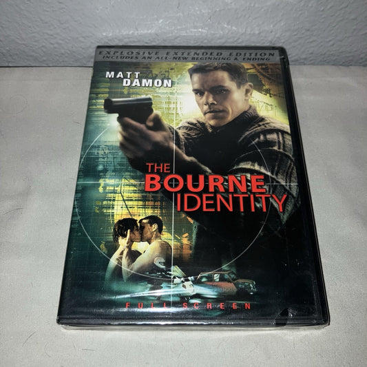 Dvd Sealed New Nwt The Bourne Identity Full Screen Extended Edition Matt Damon