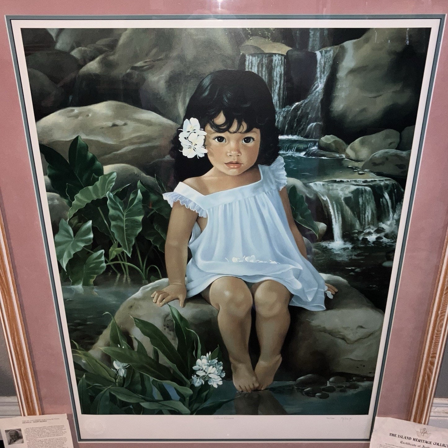 Art Mary Koski White Ginger 24x30”Lithograph / Serigraph 321/500 COA See Info