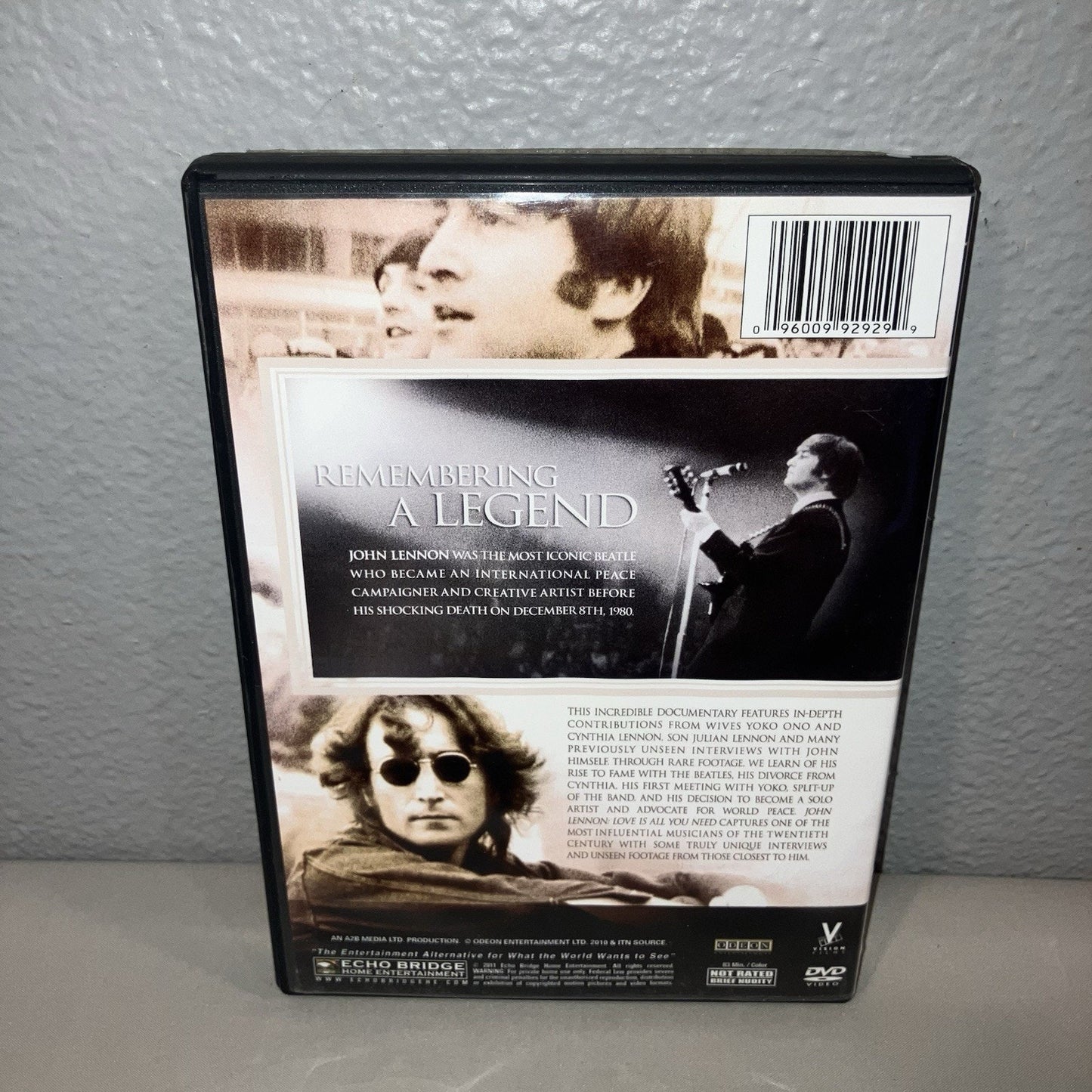 Dvd Used John Lennon Beatles Love Is All You Need Documentary 30th Anniversary