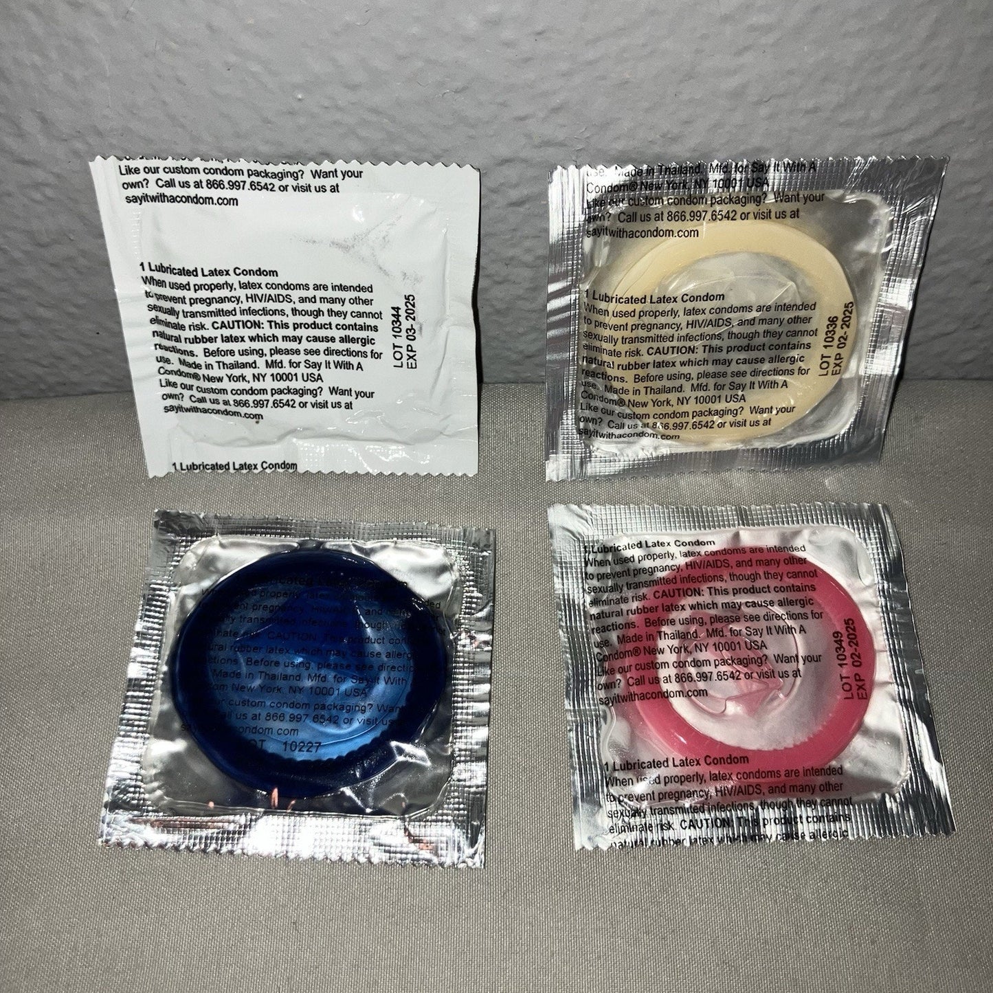 4 Pack Ftp Half-Evil Gnarcotic Brand F*** Love White / Rare Red 4x Condom Bundle