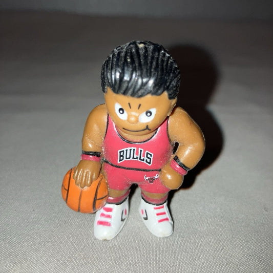 Nba Chicago Bulls Vintage Vtg 1987 Lil Sports Brat Keychain Action Figure Toy