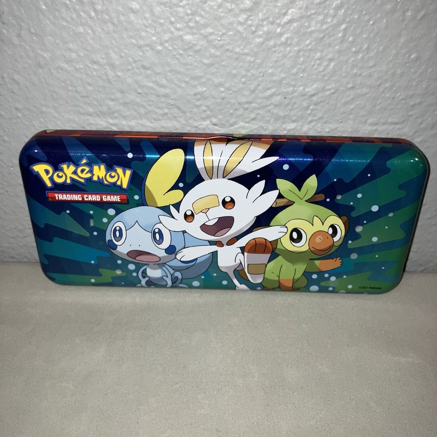 Pokemon Pikachu / Grookey Scorbunny Sobble Swsh Galar Starters Pencil Case Tin