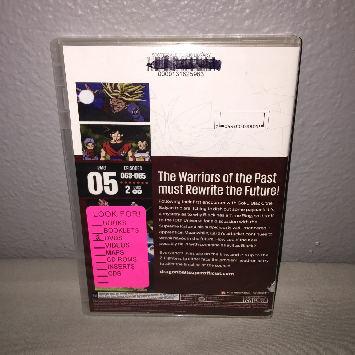 Dvd Used Dragon Ball Super Episodes 53 - 65 2 Disc Lot Scottsdale Public Library