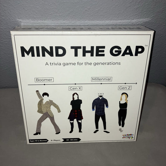 New Sealed Mind The Gap Board Card Game A Trivia Game For The Generations 2020