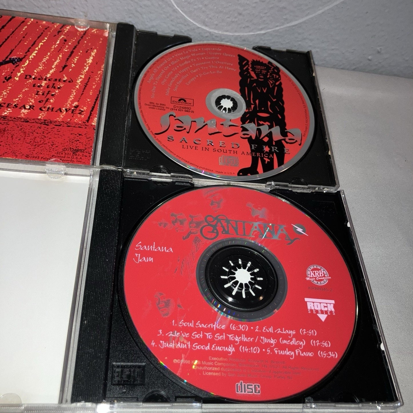 Cd Used Santana Direct Sacred Fire Live in South America / Santana Jam Bundle