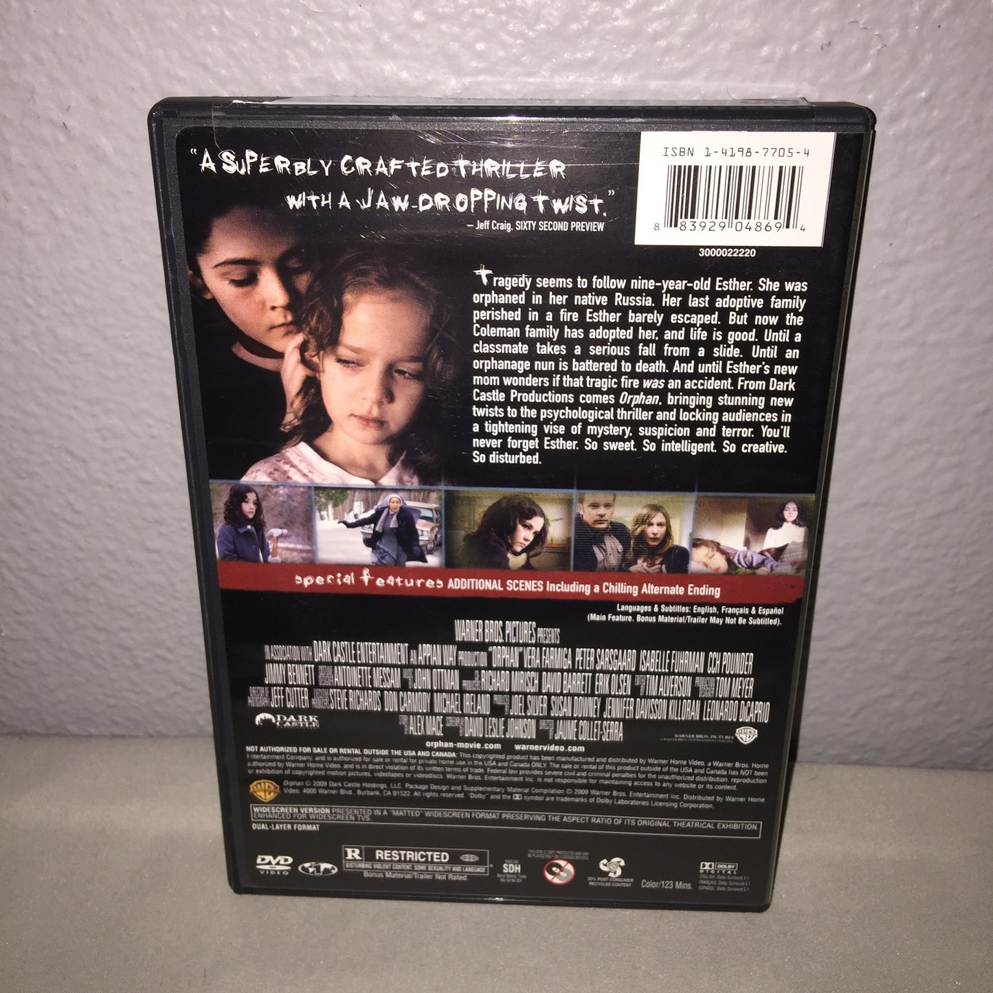 Dvd Used Orphan With Special Features Including Alternate Ending Warner Bros.
