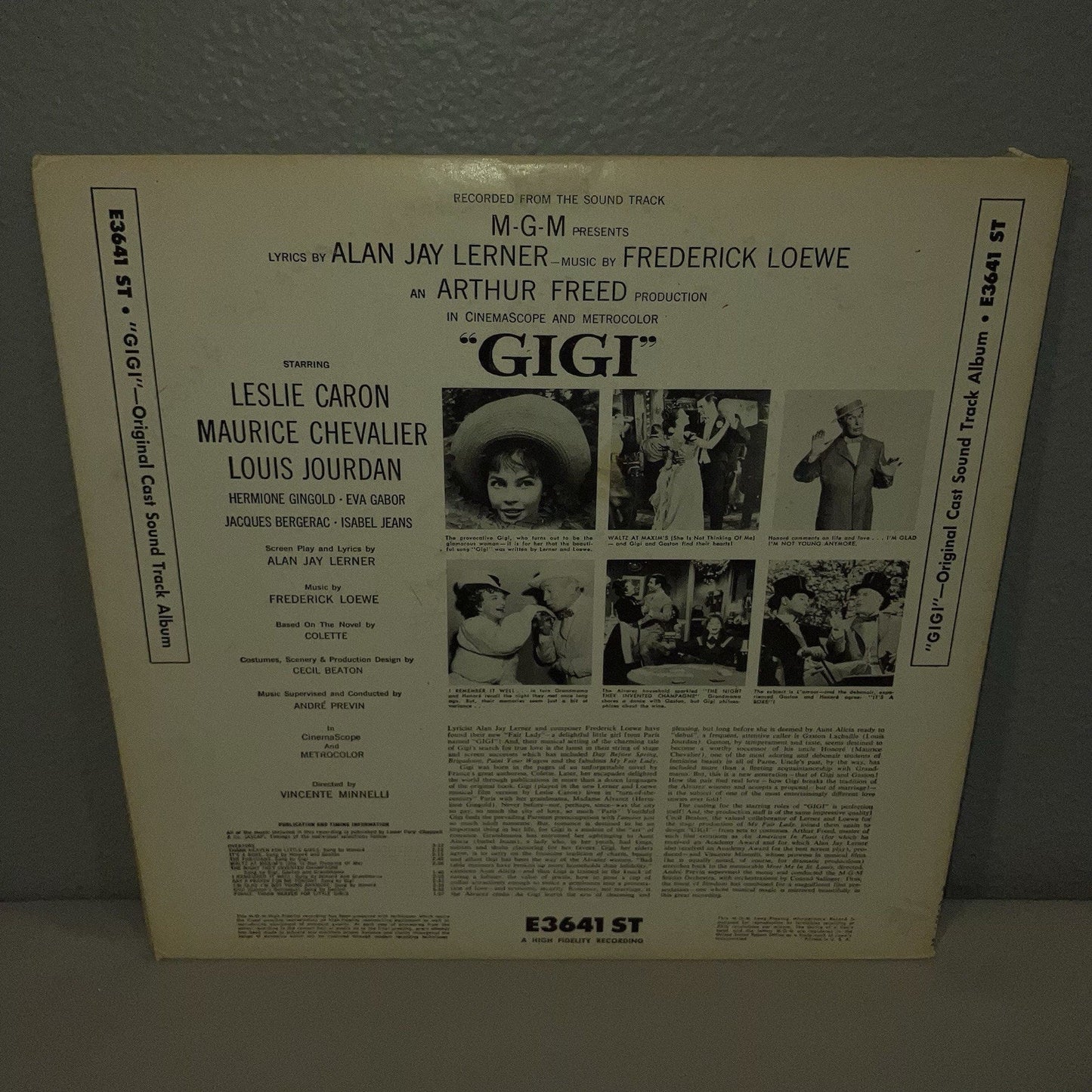 Vinyl Record Gigi Original Cast Soundtrack Album MGM Records 33rpm Good Shape