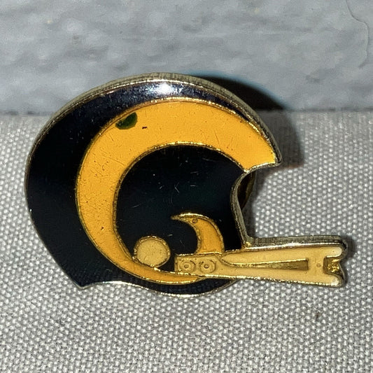Vintage Nfl Los Angeles Rams .75” Two Bar Helmet Enamel Lapel Hat Pin Accessory